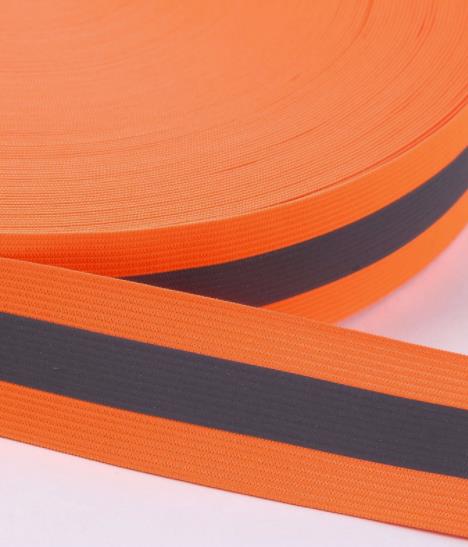 10 m/partij 1cm 2cm 3cm 4cm 5cm Groen Oxford reflecterende stof naaien tape, genaaid reflecterende tape voor kleding tassen hoge zichtbaarheid: 3cm Orange