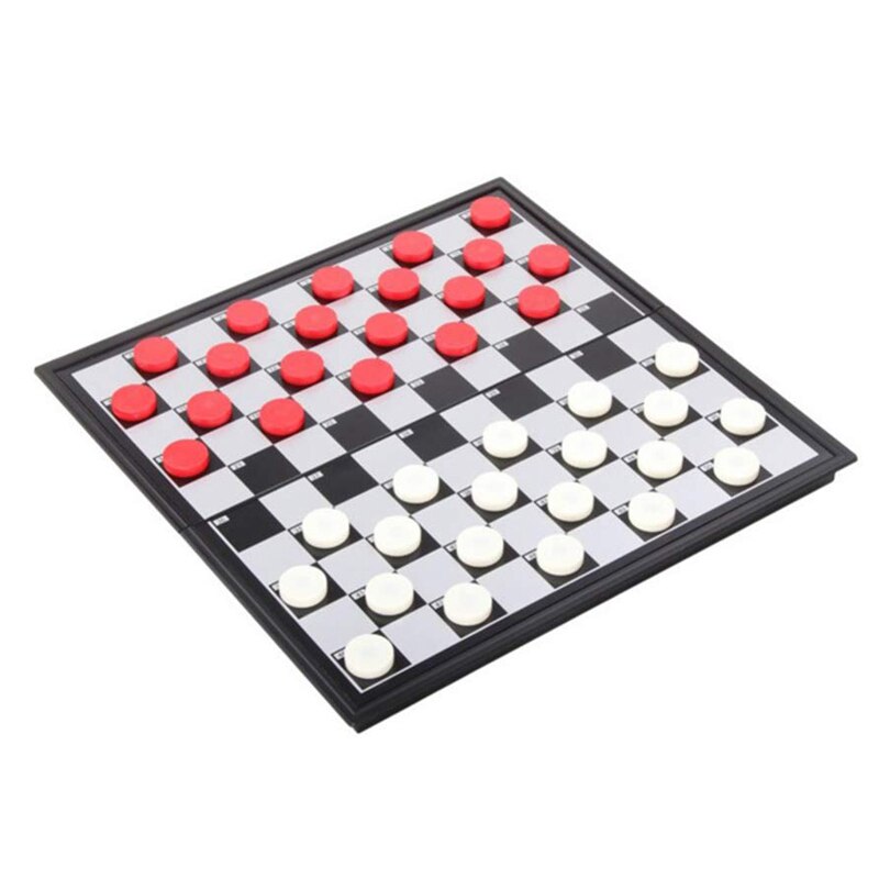 DREAMDEER Mini échiquier en Plastique magnétique Pliable d'échecs Portable