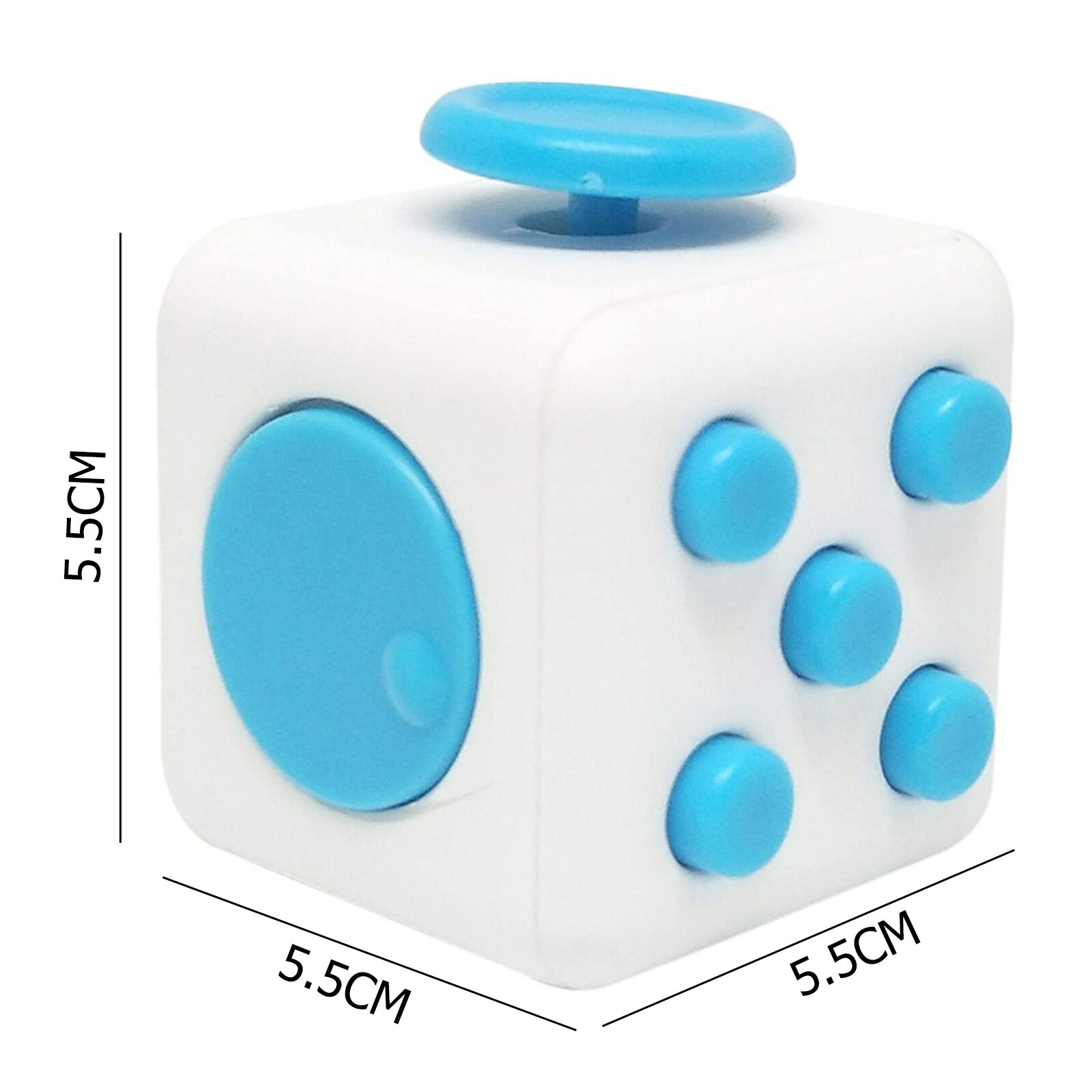 Decompression Toy Anti-Anxiety Children Desk Decompression Cube Button Sound Rolling Joystick Button Decompression Toy: D