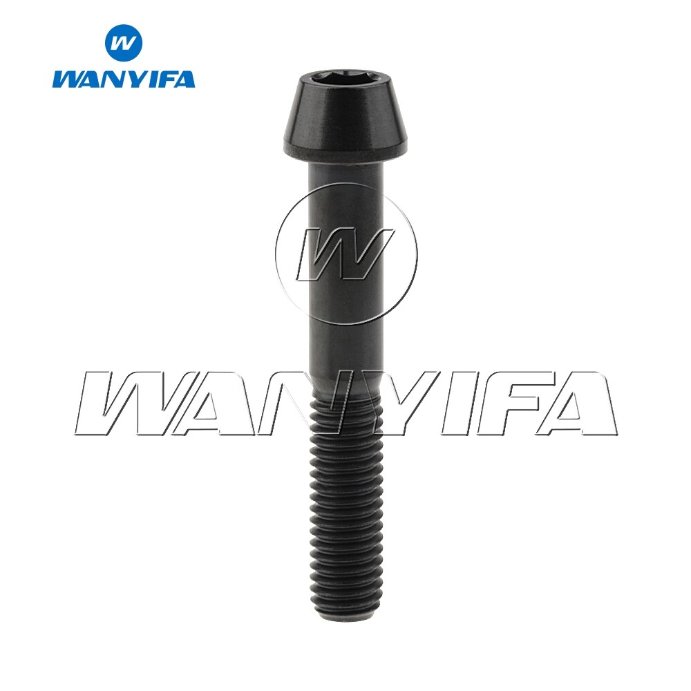 Wanyifa titan bolter  m8 x 35 40 45 50 70mm unbrakonøkkel konisk skrue for sykkel motorsykkel bil klasse 5 titan ti bolt