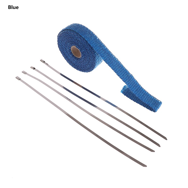 5M Roll Glass Heat Shield Exhaust Duct Heat Insulation Belt: Gold