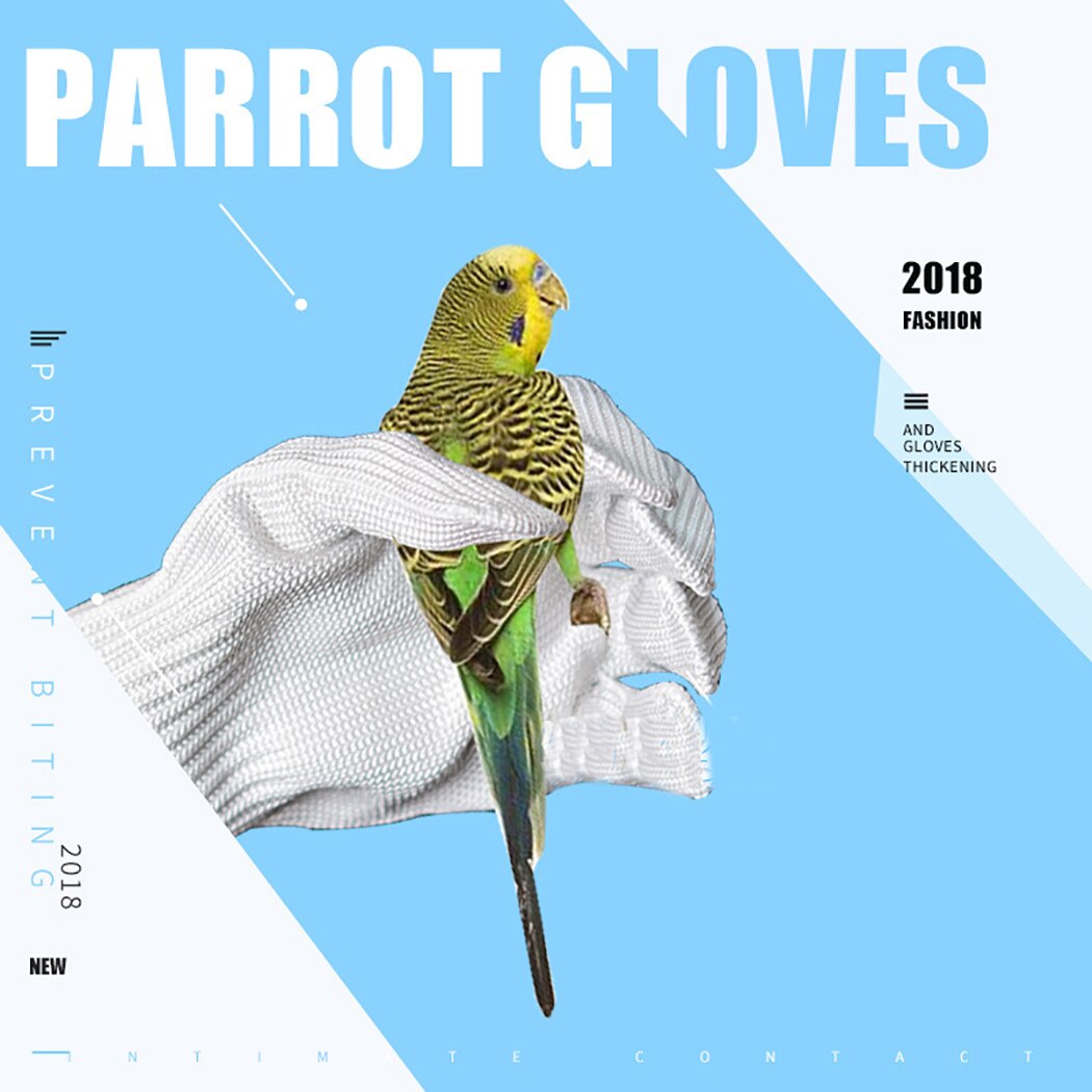 Anti-bid handsker fugle papegøjer træning håndtering af handsker handsker beskyttelseshandsker fugl interaktiv træning forsyninger