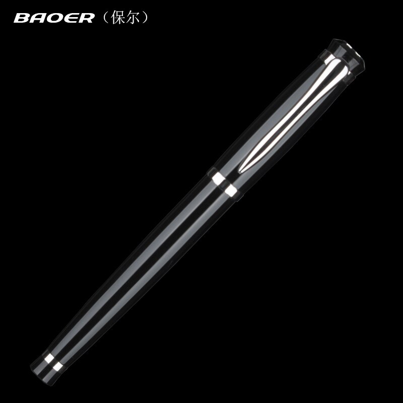 Baoer 508 schrijfpen met medium penpunt, luxe pennen, school, kantoor, metalen vulpen, caneta kantoorbenodigdhedenpen: R