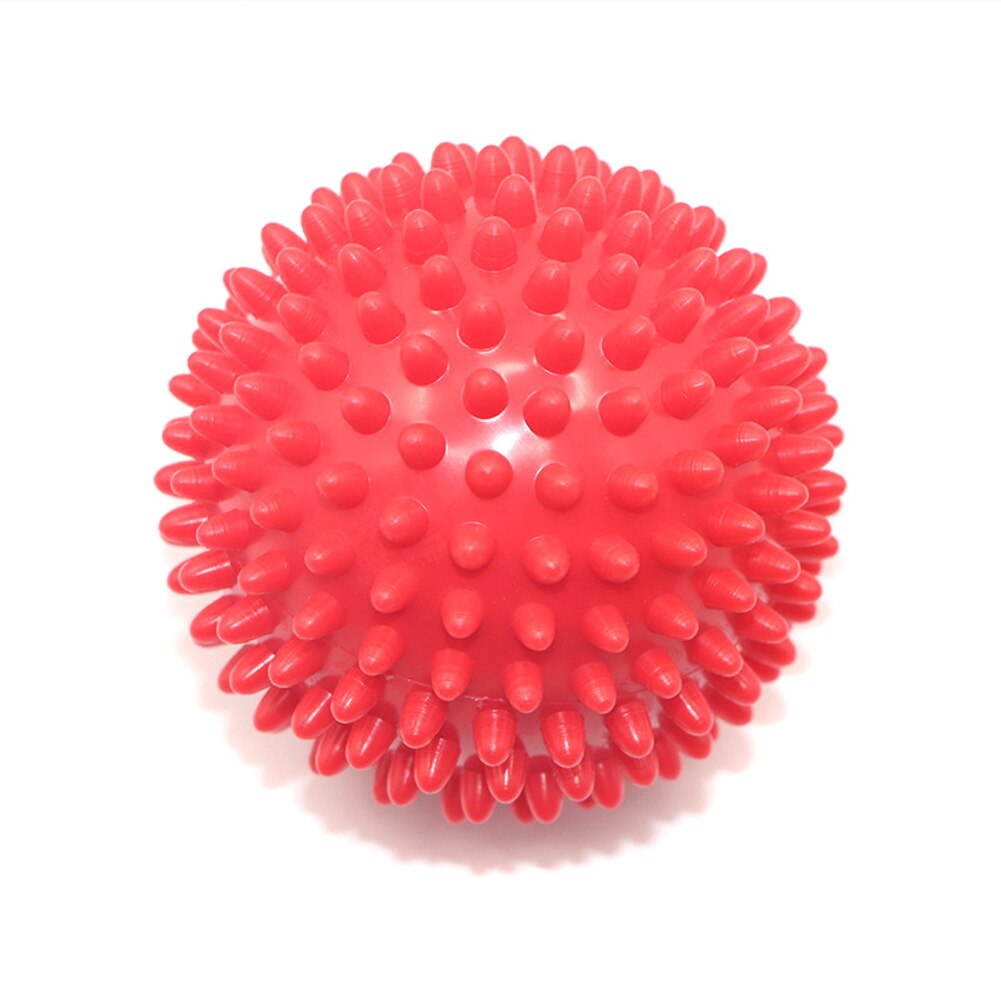 Sfera di massaggio del Rullo PVC Alleviare Lo Stress per il Corpo di Forma Fisica di Yoga Pilates Muscolo Del Piede YA88: red   7.5cm