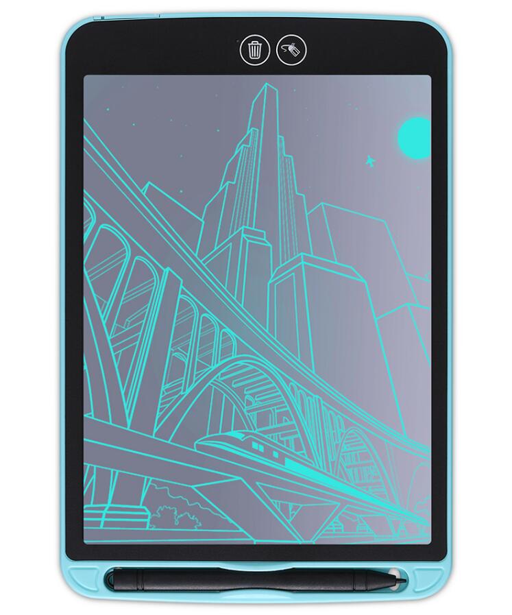 drawing tablet 12" lcd writing tablet electronics graphic tablet drawing pad Ultra Thin Portable Hand writing: Blue