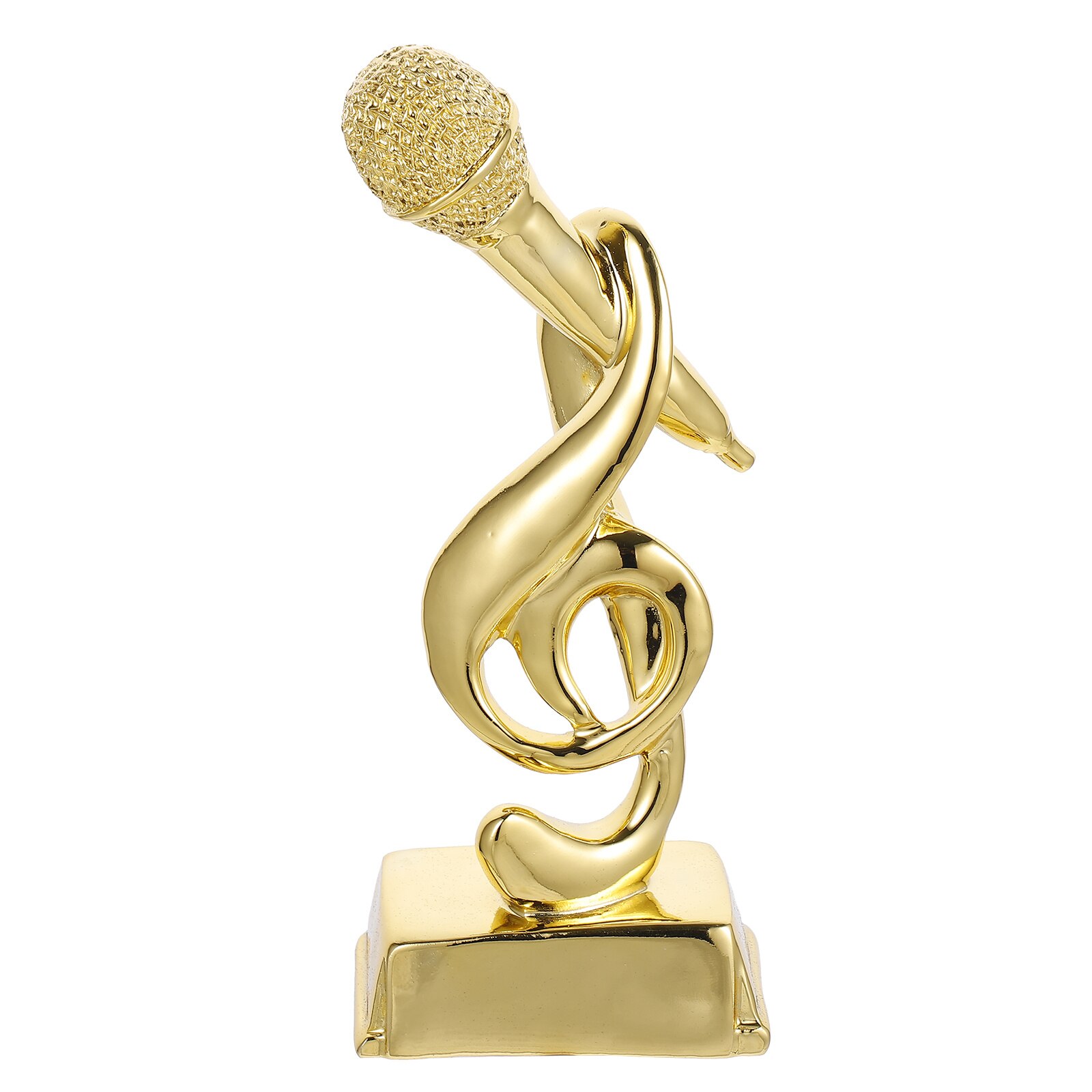 Note Trophy Microphone Note Trophy Good Durable Safe Light Contest Trophy Decorative Trophy for Contest