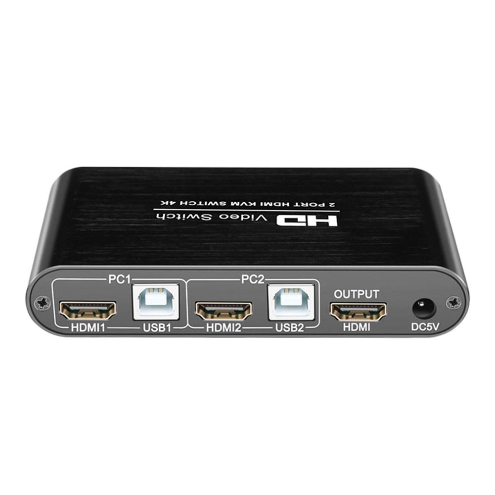 HDMI-Compatible Switch 4K Switcher Computer Adapter Wireless Mouse Keyboard Sharer Ultra-Clear Switching Display Amplifer