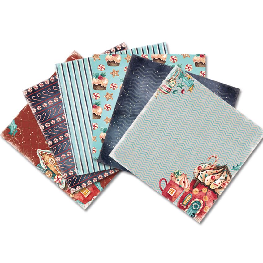 Christmas Scrapbooking paper pack of 24 sheets handmade craft paper craft Background pad 588
