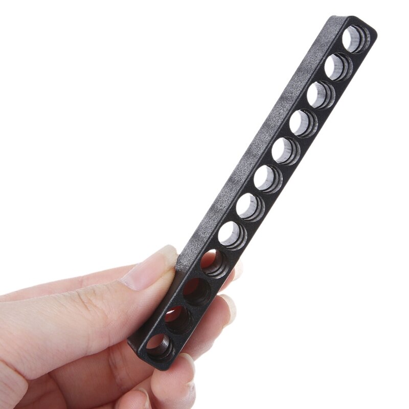 Screwdriver Hole 10/12 Holes Hex Shank Bit Holder Plastic Head Storage Case Tool