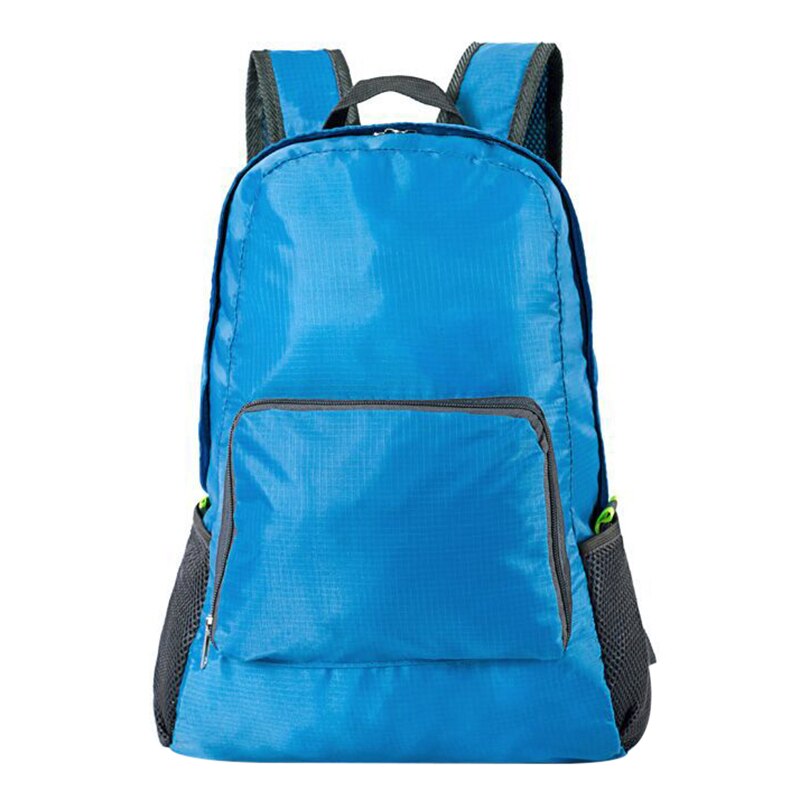 Mochila plegable de viaje impermeable, mochila escolar para deportes al aire libre, senderismo, BHD2: blue