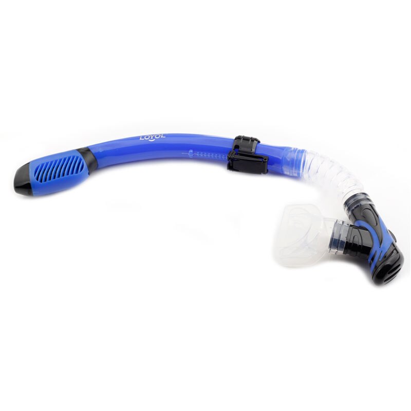 Diving Snorkel Adults Full Dry Silicone Mouthpiece Underwater Sea Swimming Tube Scuba Air Nose Breathing Equipment: Blue