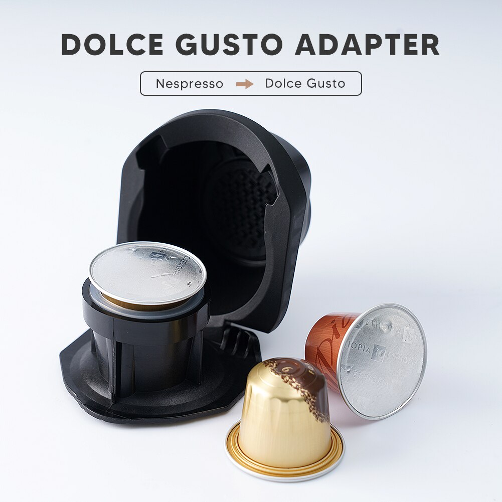 Gjenbrukbar kapseladapter for dolce gusto kaffekapselkonverter kompatibel med genio s og piccolomaskin kaffetilbehør
