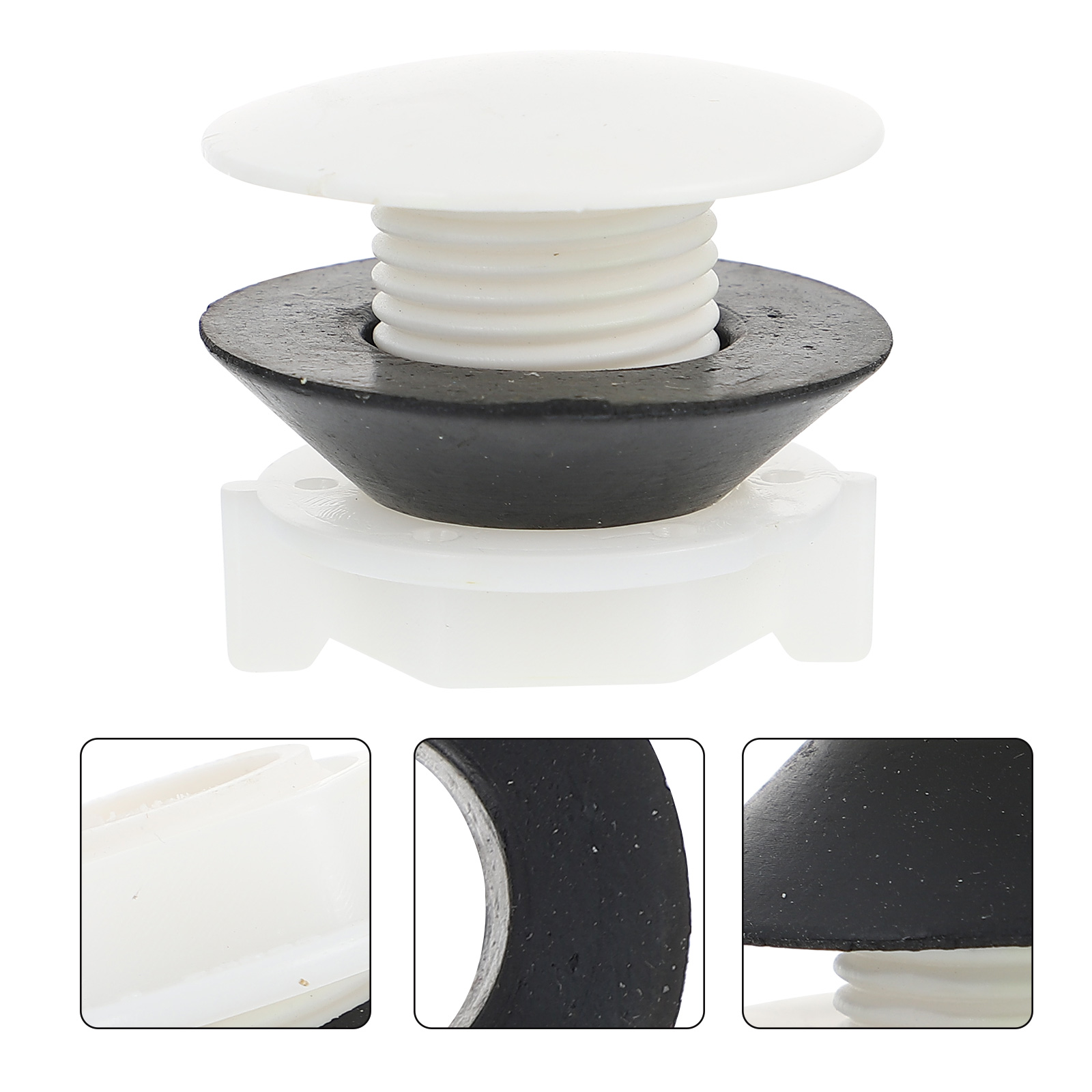 2Pcs Toilet Tank Plug Plastic 1/2inch Water Tower Plug Bathroom Accessories: Default Title