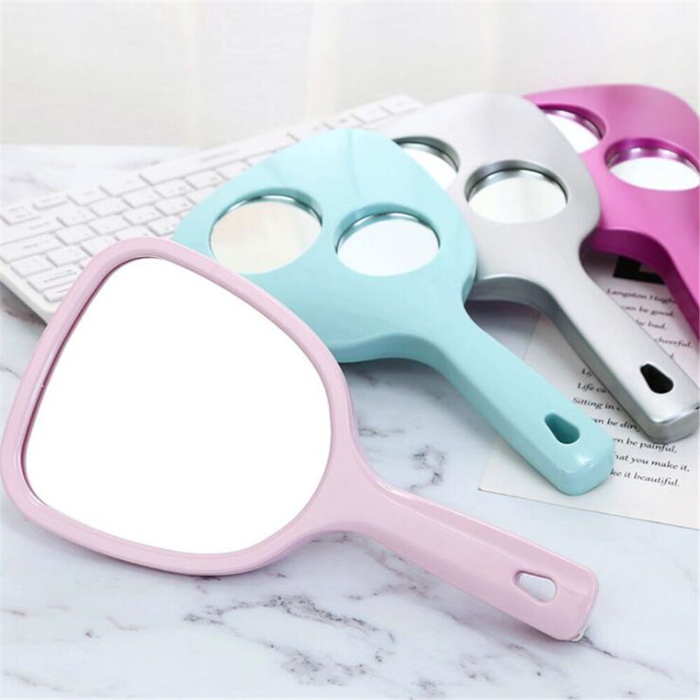 Handheld Makeup Mirror Hand Mirror Vanity Mirror SPA Salon Makeup Vanity with Handle Magnifying Mirror Compact Mirrors for Women