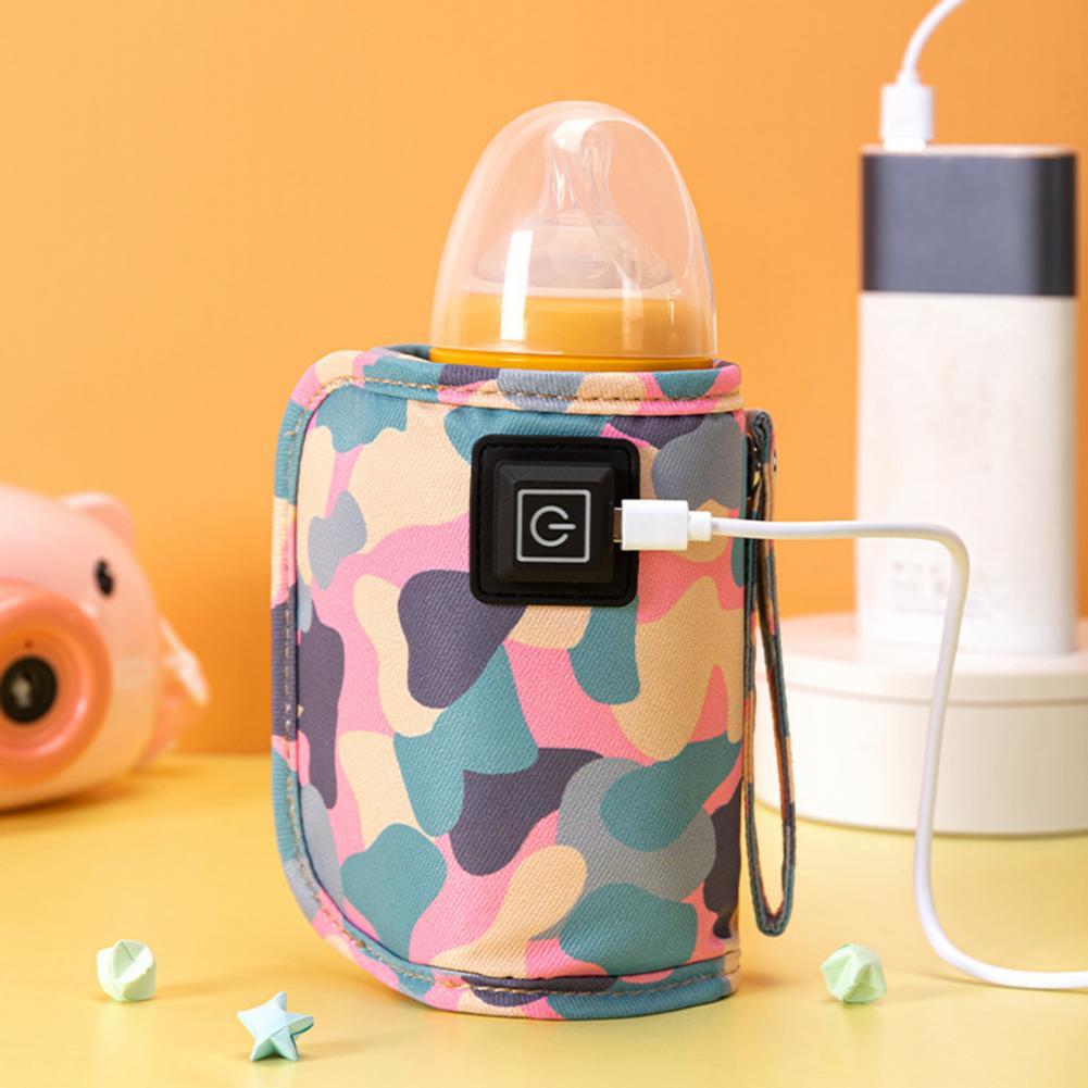 Baby Bottle Warmer USB Milk Water Bottle Warmer Travel Cart Insulated Bag For Kids Outdoor Winter Supplies