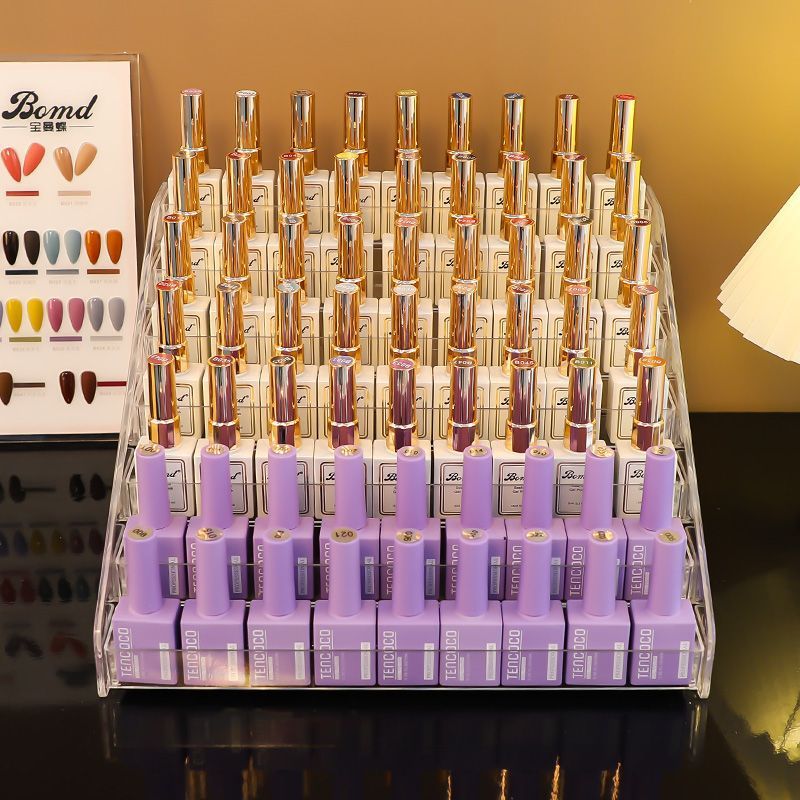 3/4/5/6/7 Lagen Acryl Nagellak Display Organizer Uv Gel Plank Snel Te Installeren Cosmetische Rek Sieraden Stand Manicure Opslag