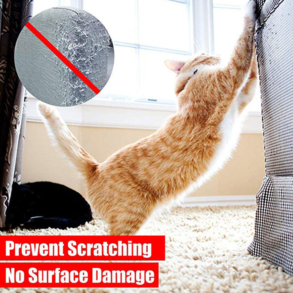 Pvc sikkerhedsværktøj anti-ridse kat træningstape hjem klæbemåtte dør kæledyr sofa beskyttelse møbler overflader