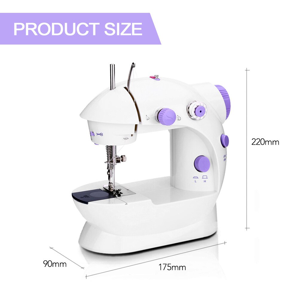 Mini Sewing Machine Portable Handheld Stitch Sew Needlework Cordless Clothes Fabrics Hand Electric Sewing Machines Accessories