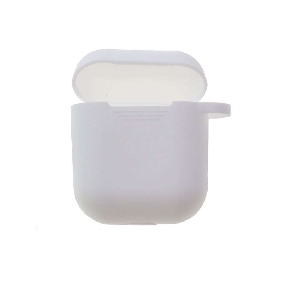 Voor Airpods 1/2 Zachte Siliconen Oortelefoon Cover Air Pods Case Earpods Accessoires Headset Beschermhoes Apple Air Pods Case: White