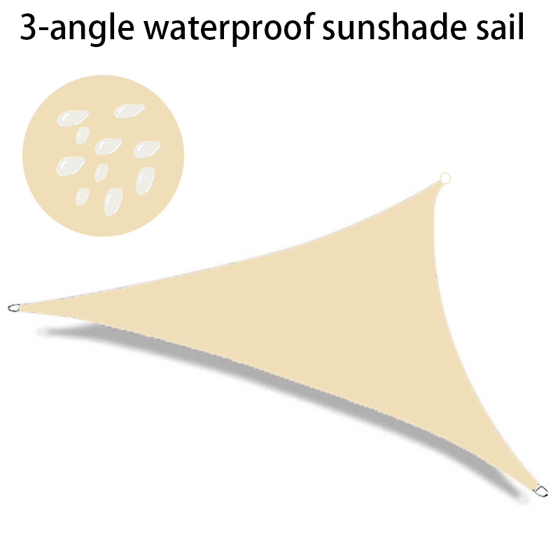 Pare-soleil triangulaire, bougie étanche, jardin aquatique extérieur, cour, fête, parasol, piscine de camping sur la plage, pare-soleil: 2*2 M / Rouge