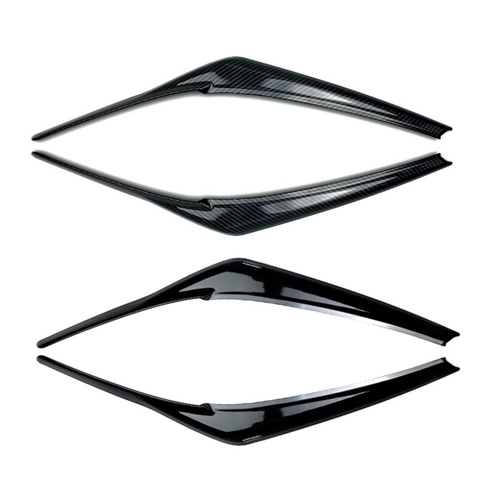 2 Stuks Auto Koplampen Wenkbrauwen Oogleden Stickers Voor Toyota Camry + Abs Trim Cover Accessoires