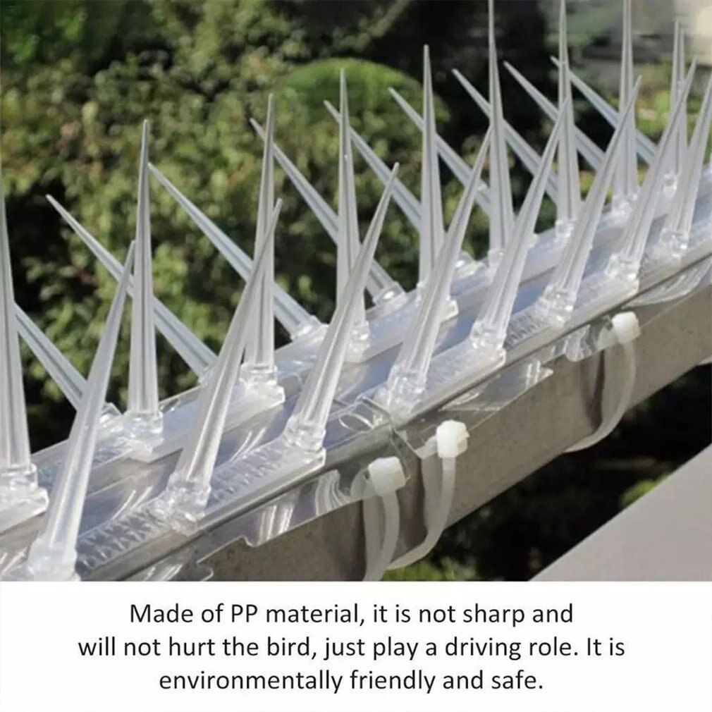 3pcs Balcony Outdoor Plastic Bird Prevention Sting Outdoor Bird Proof Film Plastic Bird Proof Sting