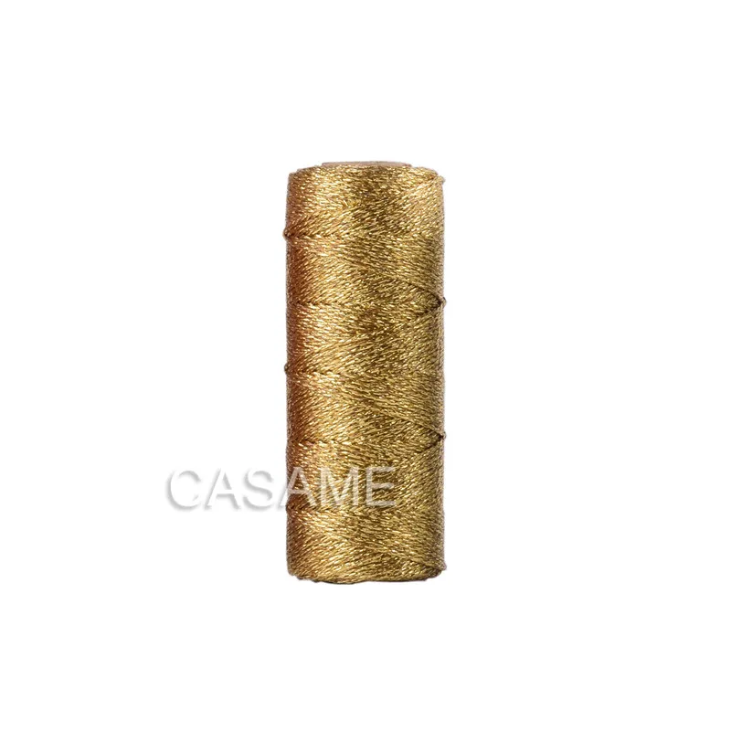 1.5Mm 100M Goud Zilver Macrame Koord Touw String Voor Naaien Diy Touw 100M Macrame Touw Voor Naaien En Draad Touw: Donker Kaki