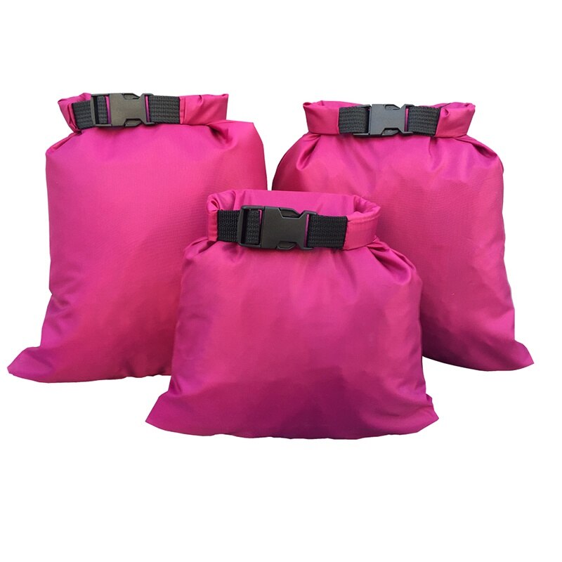 3Pcs Dry Bag Storage Pouch Waterdichte Rafting Kano Varen Kajakken Carrying Waardevolle Bederfelijke Artikelen 1.5 + 2.5 + 3.5L B: Z