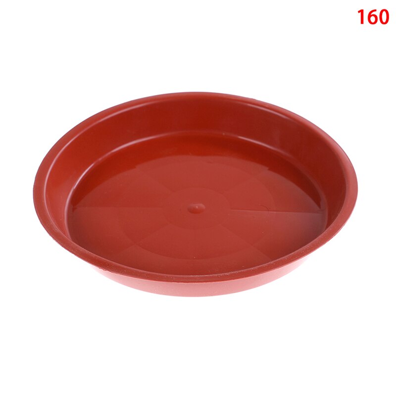 9 størrelser rund form plast ensfarget hage gryte tallerken plante gryte dryppbrett planter pall blomsterpotte skål hage gryte sak 1 stk: 17cm