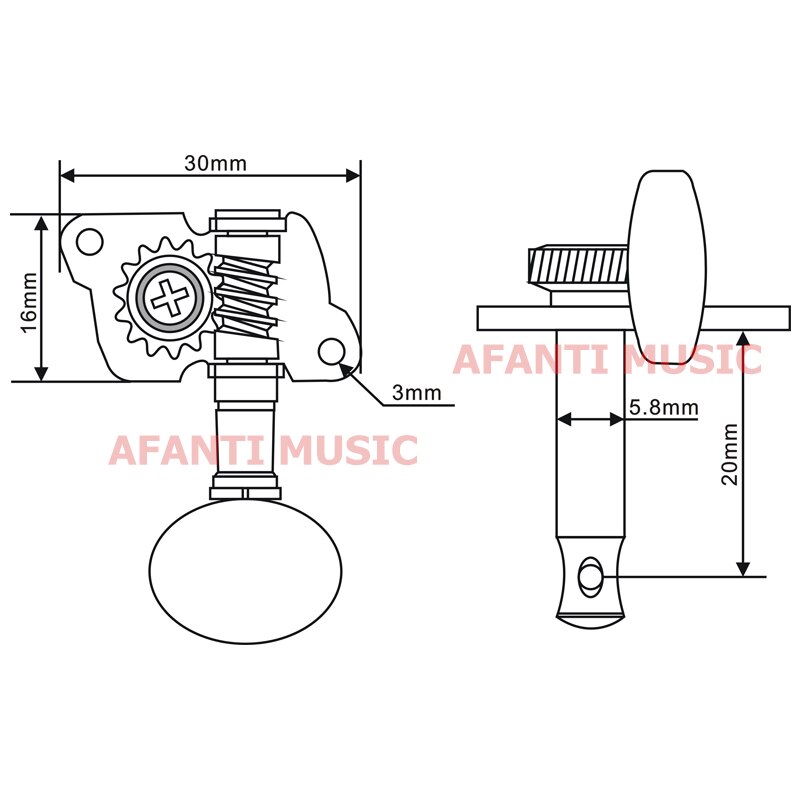 Afanti Music Acoustic guitar Tuning Peg