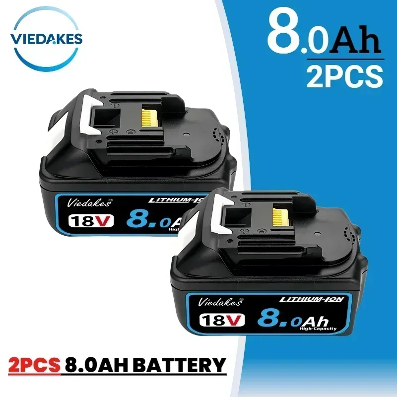 Originele 18V 12.0Ah 10.0Ah Oplaadbare Batterij, voor Makita 18V Batterij Tool BL1830B BL1840 BL1860B BL1850 BL1850 BL1860 ☑: Goud