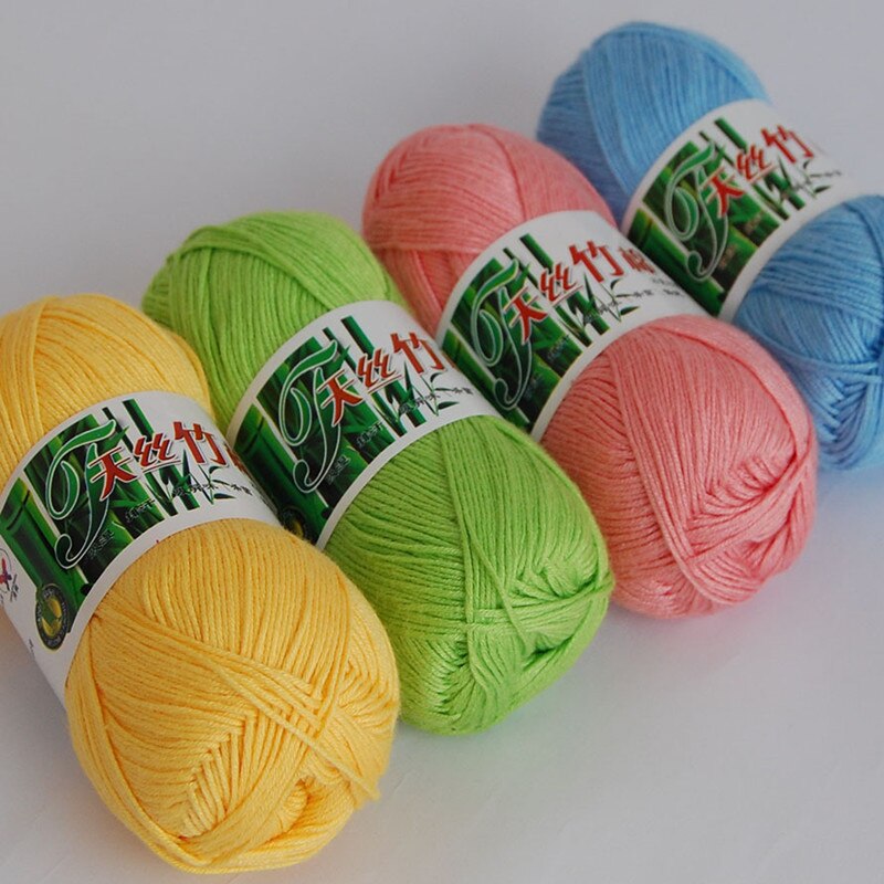 Top kin-friendly Knitting Yarn Natural Bamboo Soft Yarn Cotton Yarn 10 piece per lot