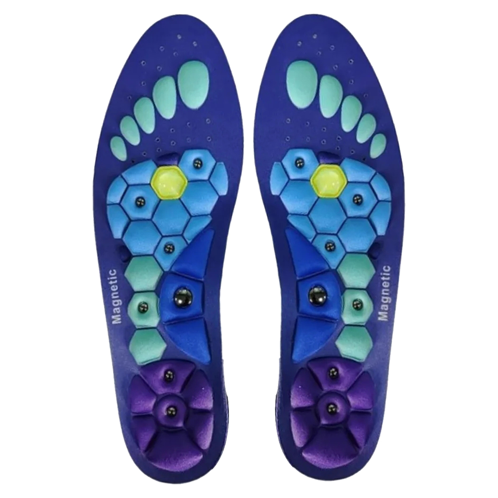 Medizinische Magnetische Therapie Sport Einlegesohlen Massage Fuß Gewicht Verlust Abnehmen Akupressur Einlegesohle Anti-müdigkeit Gesundheit Pflege Schuh Pads: Blau / 3.5
