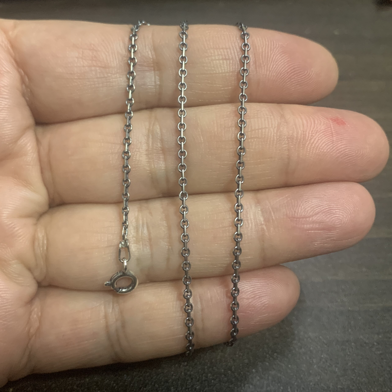 Collier Vintage en argent Sterling S925 pour hommes et femmes, chaîne ronde à boucle croisée, thaïlandaise, bijoux