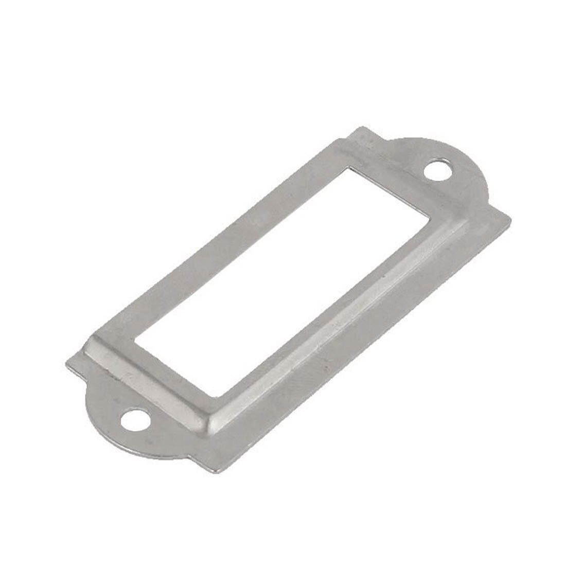 -20 pcs Office File Drawer Label Tag Name Card Holder Silver Tone