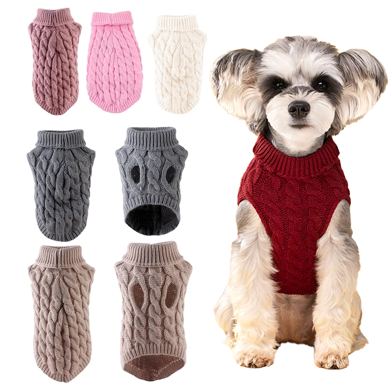 Gebreide kleding voor honden Chihuahua trui voor kleine honden Winterkleding voor Sphinx Kat Hondentrui voor York Warme hondenkleding