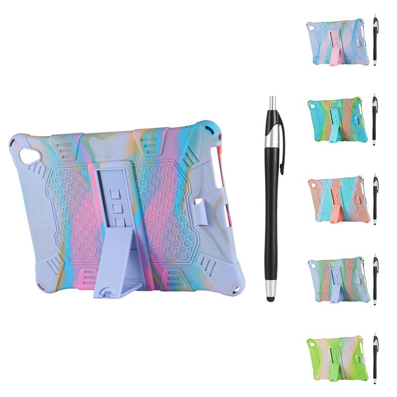 Funda de silicona para tableta Teclast M18 de 10,8 pulgadas, soporte ajustable con bolígrafo capacitivo