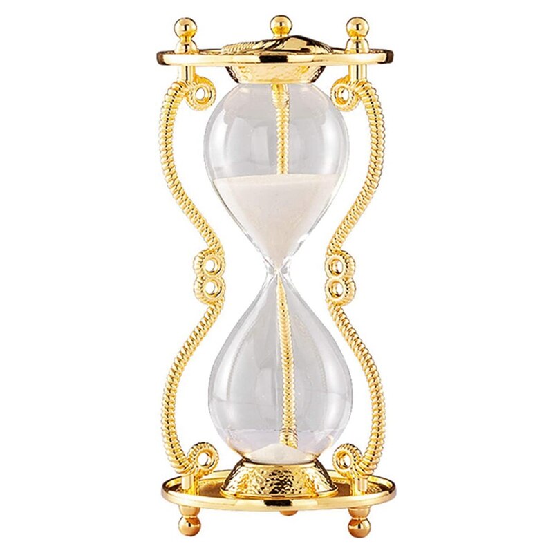 Sanduhr Timer, 15 Minuten, Gold Farbige, Geprägt, Sanduhr, Gold Metall, Geeignet Für Haus, schreibtisch, Büro Dekoration: Ursprünglich Titel