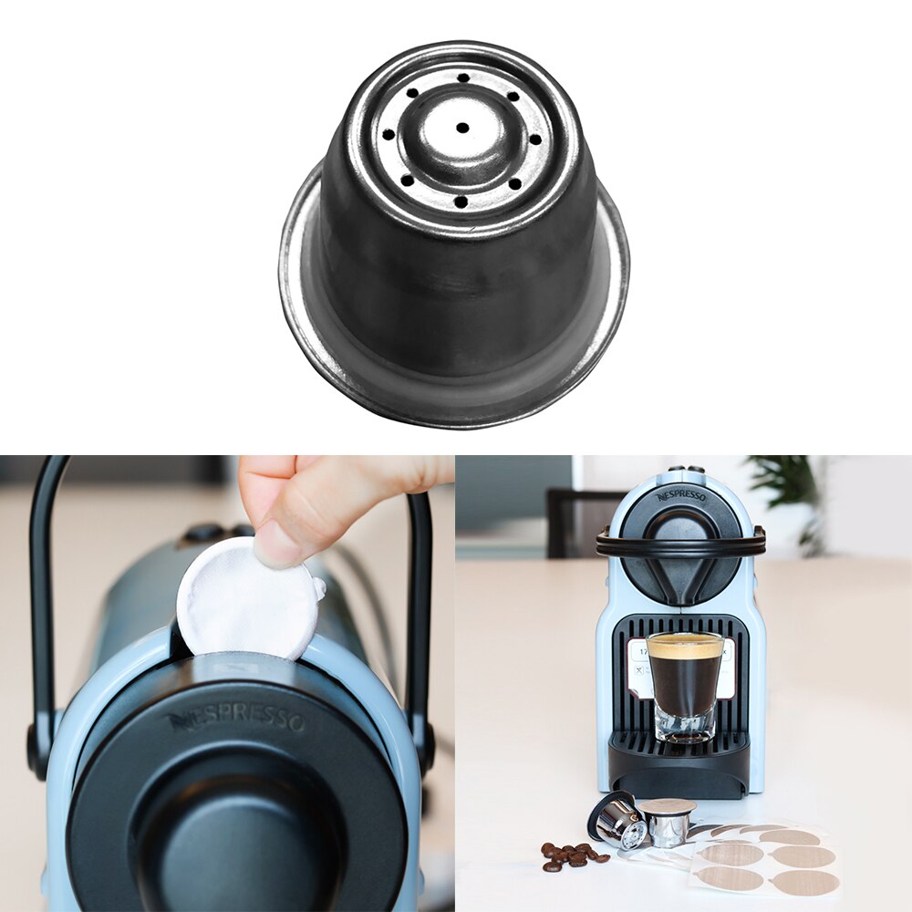 Nespresso Stainless Steel Refillable Coffee Capsule Coffee Filter Reusable Coffee Pod Business Birthday Coffeeware
