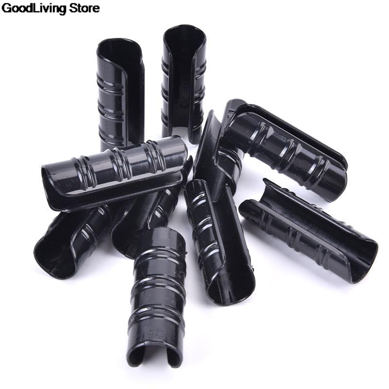Serre-joint en plastique pour tube PVC, 10 pièces, noir