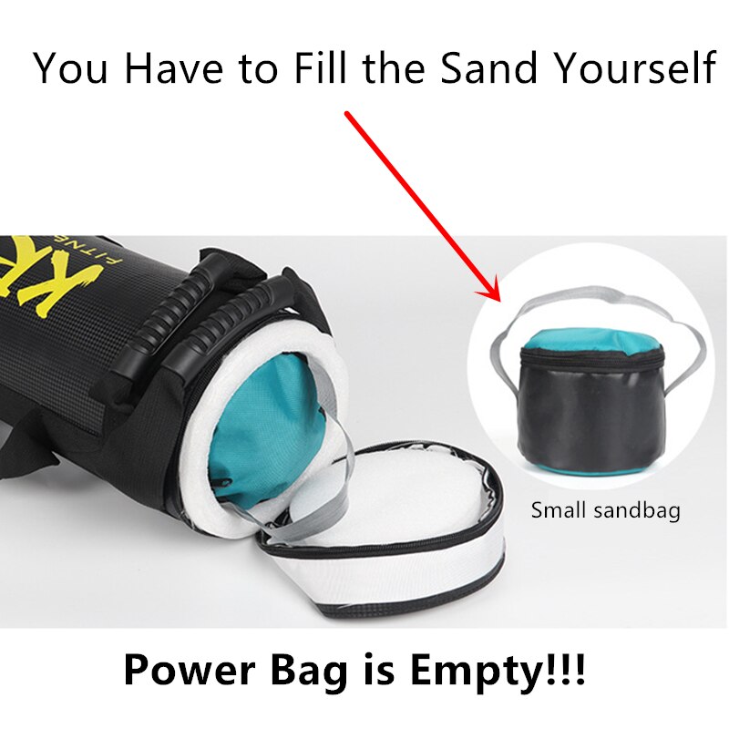 Sac de sable non rempli pour l'exercice, Crossfit, sac de sable non rempli, de 5 à 20Kg