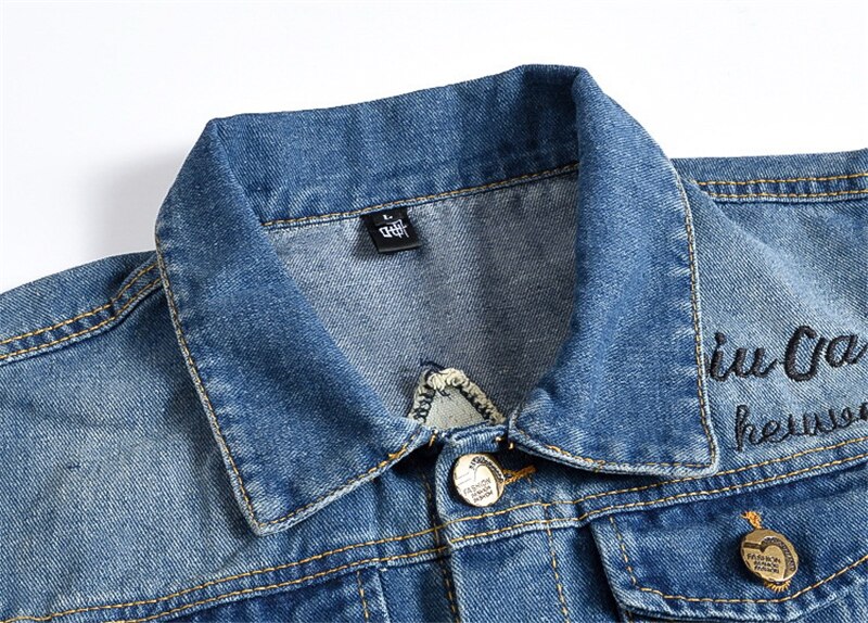 Vintage 80s hommes Denim gilet homme sans manches coton doux confortable vestes trou jean gilet 6XL
