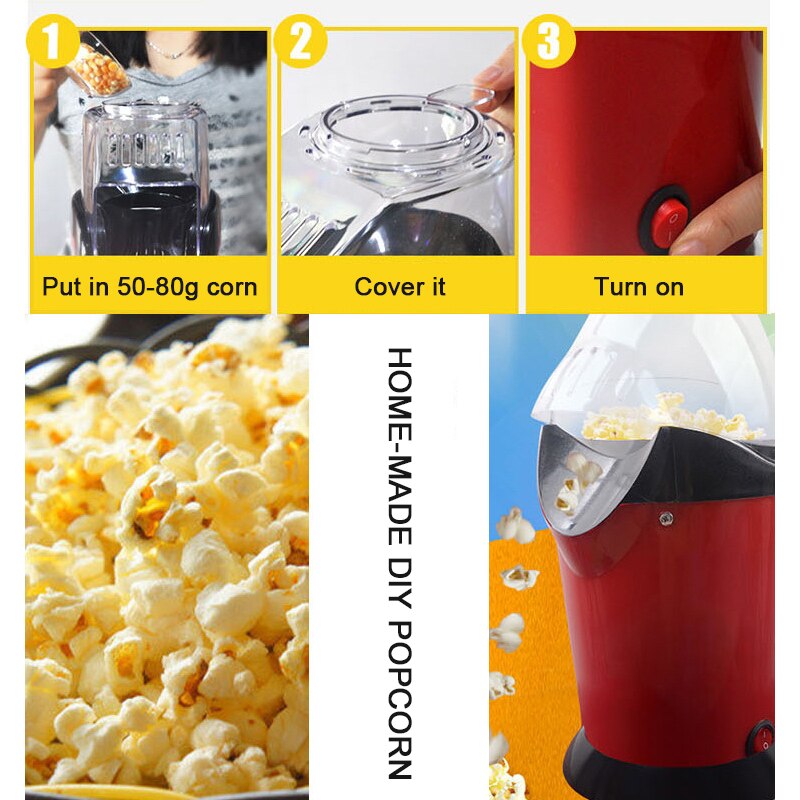Máquina eléctrica automática para hacer palomitas de maíz, Mini máquina para hacer palomitas de maíz, para Halloween y Navidad, Oct