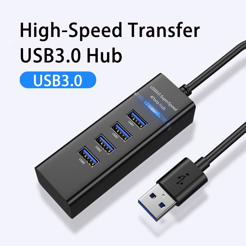 USB 3.0 HUB Multi USB Splitter Expander Multiple USB Adapter Cable Splitter For Desktop PC Laptop Adapter Mobile Phone U Disk