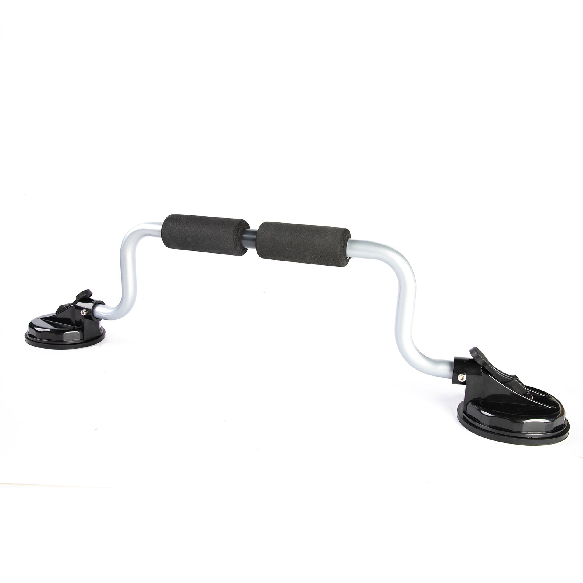 Car Rear Window Roof Kayak Rack Canoe Mount Boat Pusher Suction Cup Holder Boat Roller Load Assist Universal Support Bar: silver