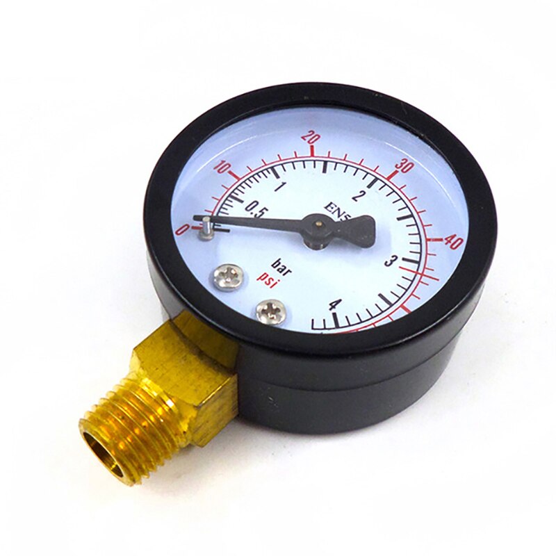 Co2 Regulator Gauge Replacement, 0-60psi / 0-3000 psi Co2 Pressure Gauge with 1/4"NPT Thread for Homebrew CGA320/W21.8 Regulator