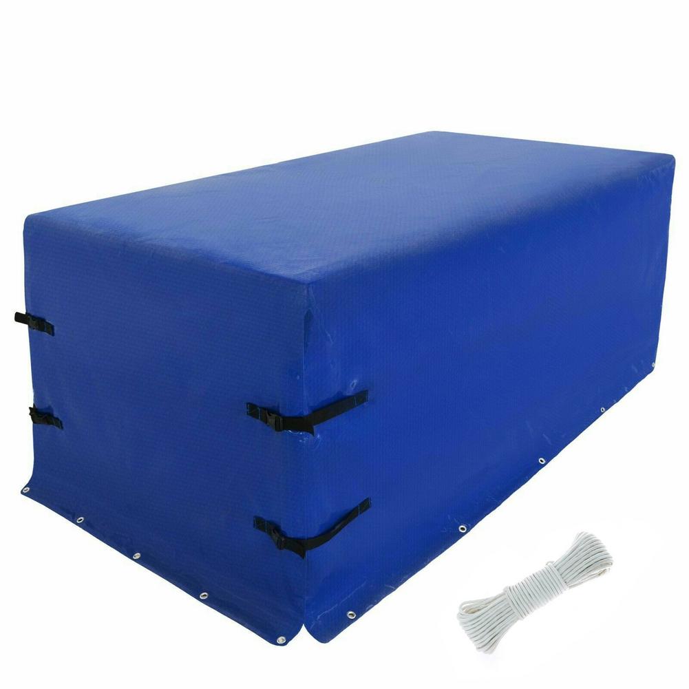 Zware Tarp Dekzeil Met Versterkte Oogjes Voor Trailer Blauw Waterdicht Vel Oxford Doek Voor Trailer Stofkap: Default Title