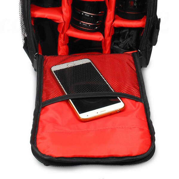 Upgrade Waterproof multi-functional Digital DSLR Camera Video Bag with Rain Cover SLR Camera Bag PE Padded for Photographer