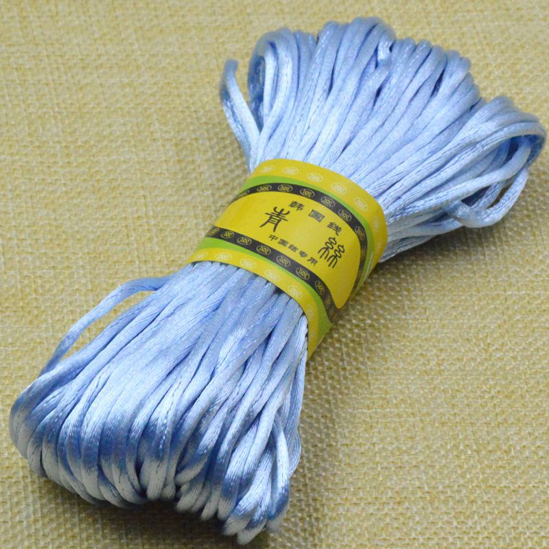 20 Meter Gevlochten Macrame Touw Zijde Macrame Koord Touw Draad Draad Nylon Koord Diy Voor Maken Chinese Knoop Armbanden Rat staart Koord: NICKEL