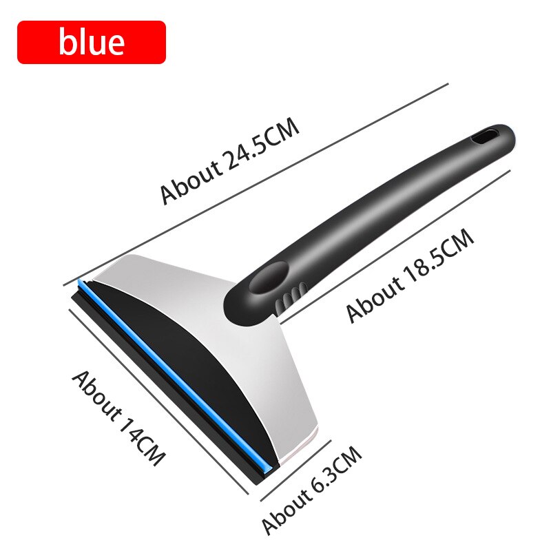 Car Portable Multifunctional Stainless Steel Ice Snow Shovel Anti-ski Shovel Window Snow Clear Auto Scraper Snow Remover Shovel: Green